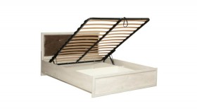 Кровать двуспальная Сохо(бетон пайн белый/под-мех/1644) в Алдане - aldan.katalogmebeli.com | фото 2