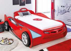 CARBED Кровать-машина Coupe с выдвижной кроватью Red 20.03.1306.00 в Алдане - aldan.katalogmebeli.com | фото