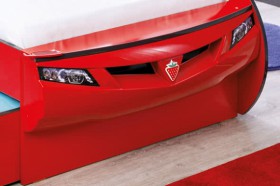 CARBED Кровать-машина Coupe с выдвижной кроватью Red 20.03.1306.00 в Алдане - aldan.katalogmebeli.com | фото 2