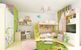 Детская комната Флёр (Белый/корпус Клен) в Алдане - aldan.katalogmebeli.com | фото 6