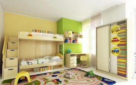 Детская комната Клаксон (Бежевый/корпус Клен) в Алдане - aldan.katalogmebeli.com | фото 3
