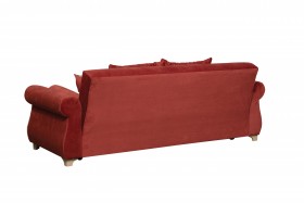 Диван-кровать "Порто" (микровелюр Гавайи бордо/италия/крем) в Алдане - aldan.katalogmebeli.com | фото 7