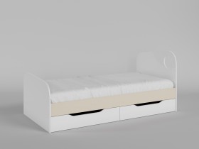 Диван-кровать Санни (Белый/корпус Клен) в Алдане - aldan.katalogmebeli.com | фото 2
