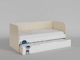 Диван-кровать Санни (Белый/корпус Клен) в Алдане - aldan.katalogmebeli.com | фото