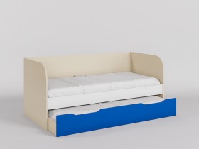 Диван-кровать Скай (Синий/Белый/корпус Клен) в Алдане - aldan.katalogmebeli.com | фото