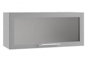 Гарда ПГС 800 шкаф верхний горизонтальный со стеклом Ваниль в Алдане - aldan.katalogmebeli.com | фото