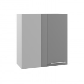Гарда ПУ 650 шкаф верхний угловой (Ваниль/корпус Серый) в Алдане - aldan.katalogmebeli.com | фото