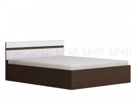 Ким кровать 1,6 (Венге/белый глянец) в Алдане - aldan.katalogmebeli.com | фото