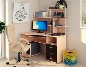 Компьютерный стол Форест NEW (венге/лоредо) в Алдане - aldan.katalogmebeli.com | фото