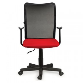 Кресло BRABIX Spring MG-307 (красно-черный) в Алдане - aldan.katalogmebeli.com | фото 2