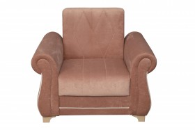 Кресло для отдыха "Порто" (велюр киви корица / микровельвет крем) в Алдане - aldan.katalogmebeli.com | фото 8