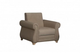 Кресло для отдыха "Порто" (велюр киви латте / микровельвет крем) в Алдане - aldan.katalogmebeli.com | фото 1