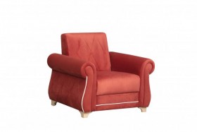 Кресло для отдыха "Порто" (микровелюр Гавайи бордо / микровельвет крем)/осн. в Алдане - aldan.katalogmebeli.com | фото
