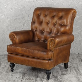 Кресло кожаное Чарльз в Алдане - aldan.katalogmebeli.com | фото 1