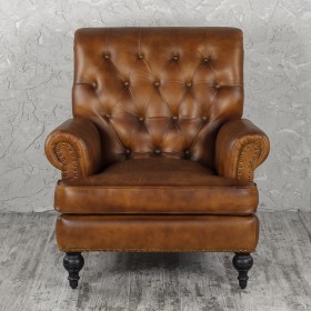 Кресло кожаное Чарльз в Алдане - aldan.katalogmebeli.com | фото 8
