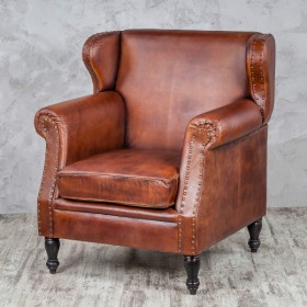 Кресло кожаное Лофт Аристократ (кожа буйвола) в Алдане - aldan.katalogmebeli.com | фото 2