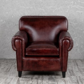 Кресло кожаное Элегант (Бордовый) в Алдане - aldan.katalogmebeli.com | фото 7