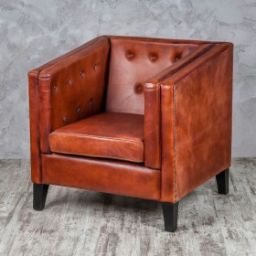 Кресло кожаное Лофт Аристократ (ширина 1100 мм) в Алдане - aldan.katalogmebeli.com | фото 2