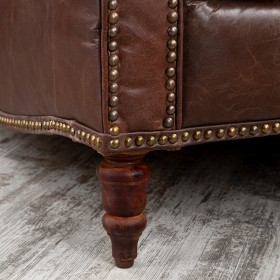 Кресло кожаное Лофт Аристократ (ширина 1100 мм) в Алдане - aldan.katalogmebeli.com | фото 3