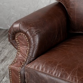 Кресло кожаное Лофт Аристократ (ширина 1100 мм) в Алдане - aldan.katalogmebeli.com | фото 5