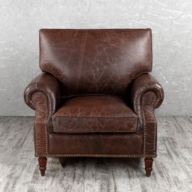 Кресло кожаное Лофт Аристократ (ширина 1100 мм) в Алдане - aldan.katalogmebeli.com | фото 8