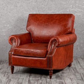 Кресло кожаное Лофт Аристократ (кожа буйвола) в Алдане - aldan.katalogmebeli.com | фото 1