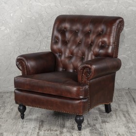Кресло кожаное Лофт Чарльз в Алдане - aldan.katalogmebeli.com | фото