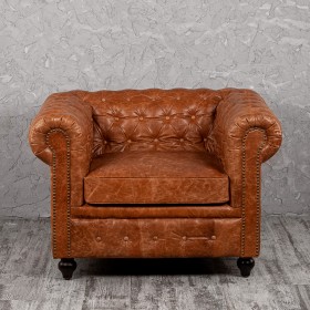Кресло кожаное Лофт Честер (кожа буйвола) в Алдане - aldan.katalogmebeli.com | фото 7