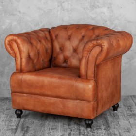Кресло кожаное Лофт Честер-Нью в Алдане - aldan.katalogmebeli.com | фото