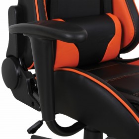 Кресло компьютерное BRABIX GT Racer GM-100 (черный, оранжевый) в Алдане - aldan.katalogmebeli.com | фото 3