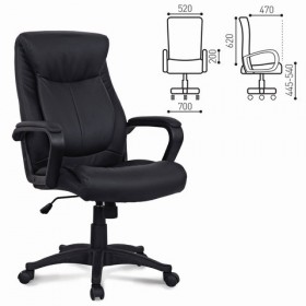 Кресло офисное BRABIX Enter EX-511 (черный) в Алдане - aldan.katalogmebeli.com | фото 1