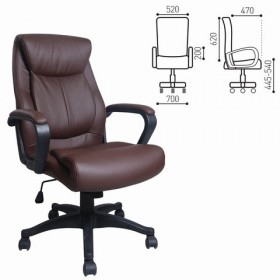 Кресло офисное BRABIX Enter EX-511 (коричневый) в Алдане - aldan.katalogmebeli.com | фото