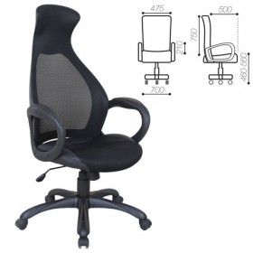 Кресло офисное BRABIX Genesis EX-517 (черное) в Алдане - aldan.katalogmebeli.com | фото