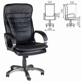Кресло офисное BRABIX Omega EX-589 (черное) в Алдане - aldan.katalogmebeli.com | фото