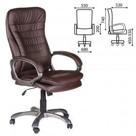 Кресло офисное BRABIX Omega EX-589 (коричневое) в Алдане - aldan.katalogmebeli.com | фото