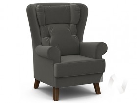 Кресло отдыха Комфорт-2 (орех лак/ULTRA GRAFIT) в Алдане - aldan.katalogmebeli.com | фото