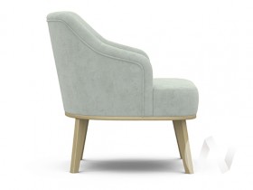 Кресло отдыха Комфорт-5 низкая спинка (бесцветный лак/FRESCA BRILLIANT) в Алдане - aldan.katalogmebeli.com | фото 2