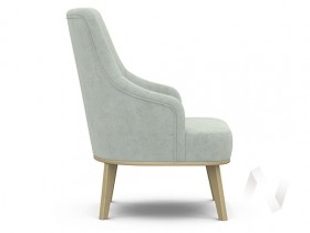 Кресло отдыха Комфорт-5 высокая спинка (бесцветный лак/FRESCA BRILLIANT) в Алдане - aldan.katalogmebeli.com | фото 2