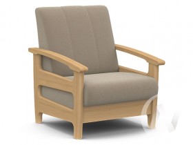 Кресло для отдыха Омега (бук лак/CATANIA LATTE) в Алдане - aldan.katalogmebeli.com | фото