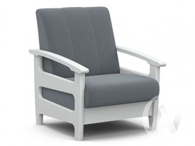 Кресло для отдыха Омега (снег лак/CATANIA SILVER) в Алдане - aldan.katalogmebeli.com | фото