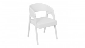 Кресло «Техас 1» (Белый матовый/Экокожа Белый №66) в Алдане - aldan.katalogmebeli.com | фото 1