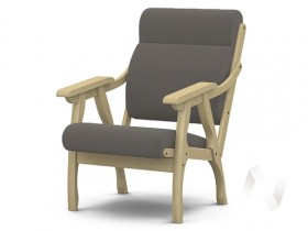 Кресло Вега-10 (бесцветный лак/ULTRA STONE) в Алдане - aldan.katalogmebeli.com | фото 1