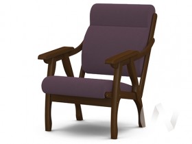 Кресло Вега-10 (орех лак/ULTRA PLUM) в Алдане - aldan.katalogmebeli.com | фото 1