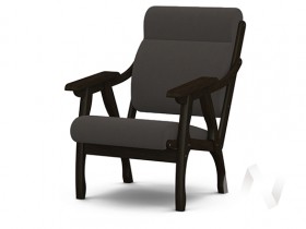 Кресло Вега-10 (венге лак/ULTRA GRAFIT) в Алдане - aldan.katalogmebeli.com | фото