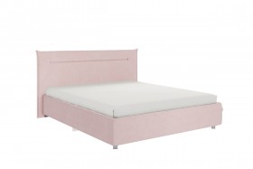 Кровать 1,6 Альба с основанием (Нежно-розовый велюр) в Алдане - aldan.katalogmebeli.com | фото