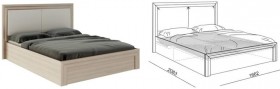 Кровать 1,6 Глэдис (М32) с подъемным механизмом Распродажа в Алдане - aldan.katalogmebeli.com | фото 2