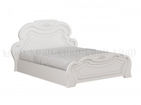 Кровать 1,6м Александрина (Белый/Белый глянец) в Алдане - aldan.katalogmebeli.com | фото