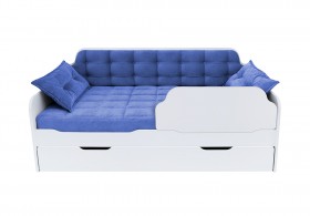 Кровать 170 серии Спорт Лайт 1 ящик 85 Синий (подушки) в Алдане - aldan.katalogmebeli.com | фото