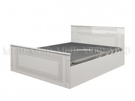 Кровать Афина-1 1,4 м (Белый/Белый глянец) в Алдане - aldan.katalogmebeli.com | фото