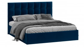 Кровать без ПМ «Эмбер» Велюр Confetti/Blue в Алдане - aldan.katalogmebeli.com | фото